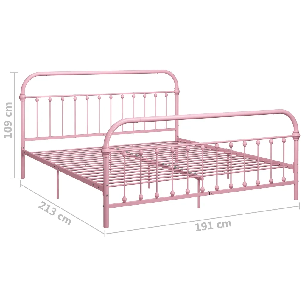 Giroletto Rosa in Metallo 180x200 cm 284515