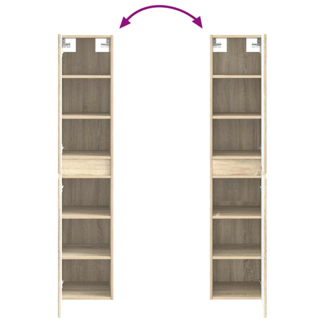Set di mobili per il bagno 3 pz Rovere Sonoma 3406045