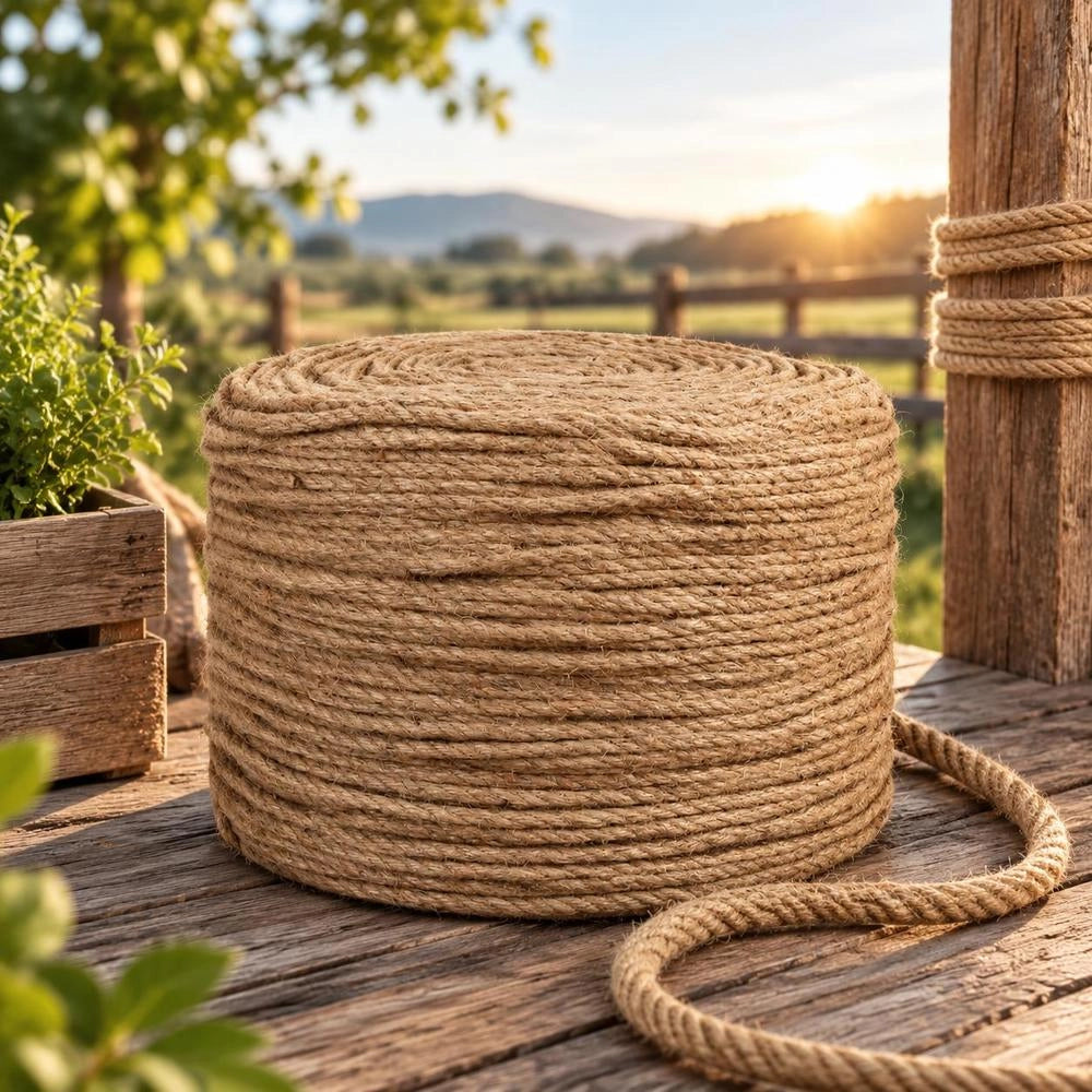Jute Rope, 100 M Length, 8 Mm Thickness