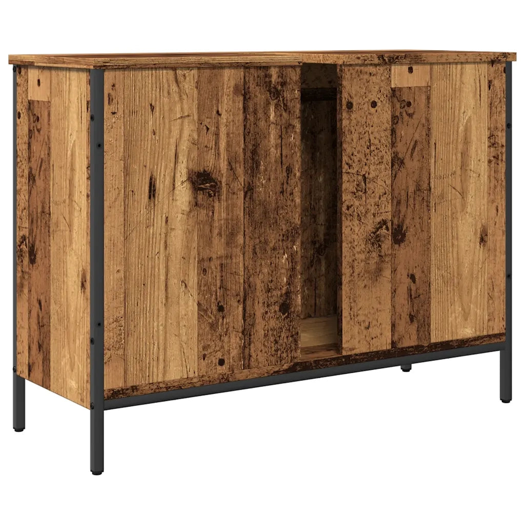 vidaXL Mobile Sottolavabo Legno Antico 80x30x60 cm Legno Multistrato