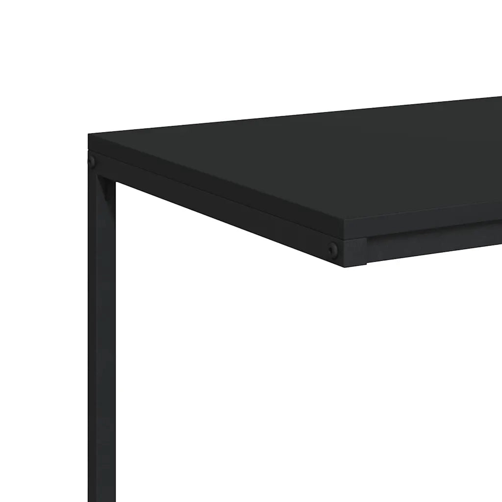 Tavolino da salotto | Tavolino da caff¨¨ | Tavolino da Soggiorno Nero 55x35x66 cm in Legno Multistrato