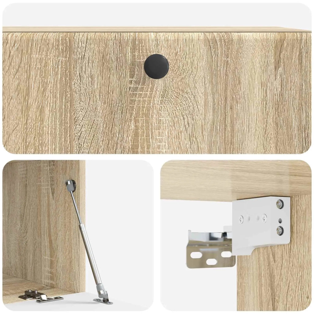 Mobile Porta TV da Muro 78,5 x 41 x 30 cm Rovere Sonoma