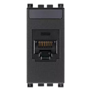 Presa rj45 con connettore panduit cat5e utp mini-com serie vimar arkè 19340.1 *** colore grigio, confezione 1