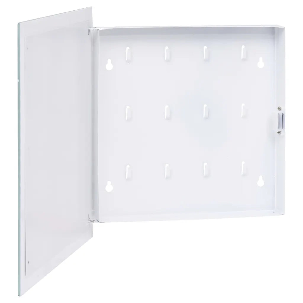 Cassetta Portachiavi con Lavagna Magnetica Bianca 35x35x4 cm 322776
