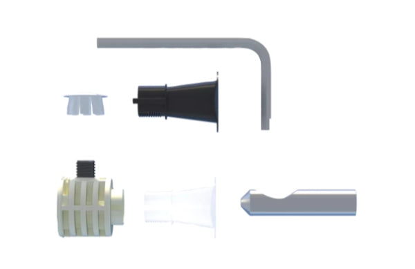 WB9 B LV FISCHER - KIT COMPLETO PROFESSIONALE PER IL FISSAGGIO NASCOSTO DI SANITARI SOSPESI CON ACCESSO LATERALI