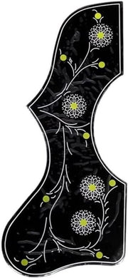 Sticker per Piastra Chitarra 2,5mm di Spessore con Disegno di Fiore - Sticker Protettivo per Chitarra Acustica
