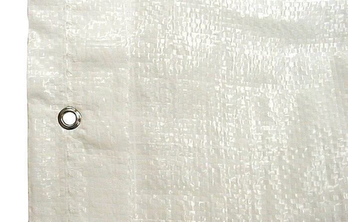 tela per ponteggi in rafia con occhielli col. bianco mt. 25x1,80 cod:ferx.vit17860