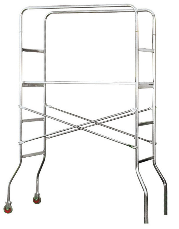 ponteggio in acciaio zincato trio mt. 1,30 (largh.) x 1,90 (h) cod:ferx.vit17374