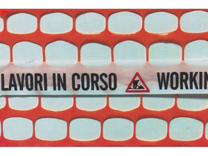 rete per cantiere mt.50 redil plus fascia lavori in corso col. arancio h. c cod:ferx.vit53444
