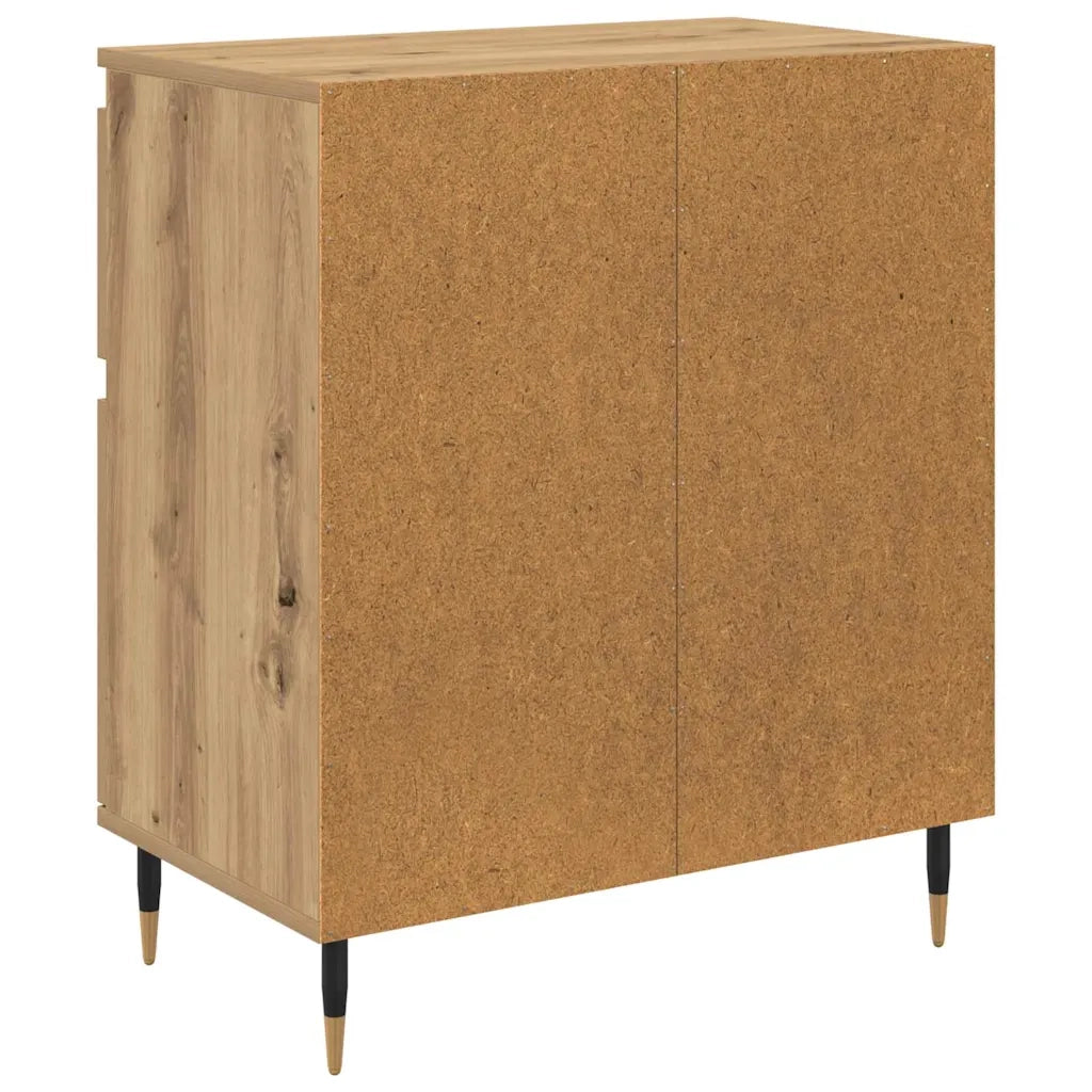 Credenza con Cassetto-Buffet-Armadio da cucina Rovere artigianale 60 x 35 x 70 cm 363484
