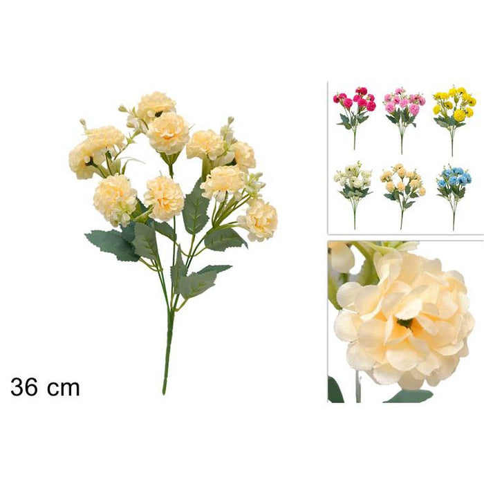 MAZZO FIORI ARTIFICIALI VERBENA 6 COLORI  36H CM PREZZO CADUNO