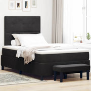 Letto a molle con testiera Nero 200 x 120 cm Velluto 3344506