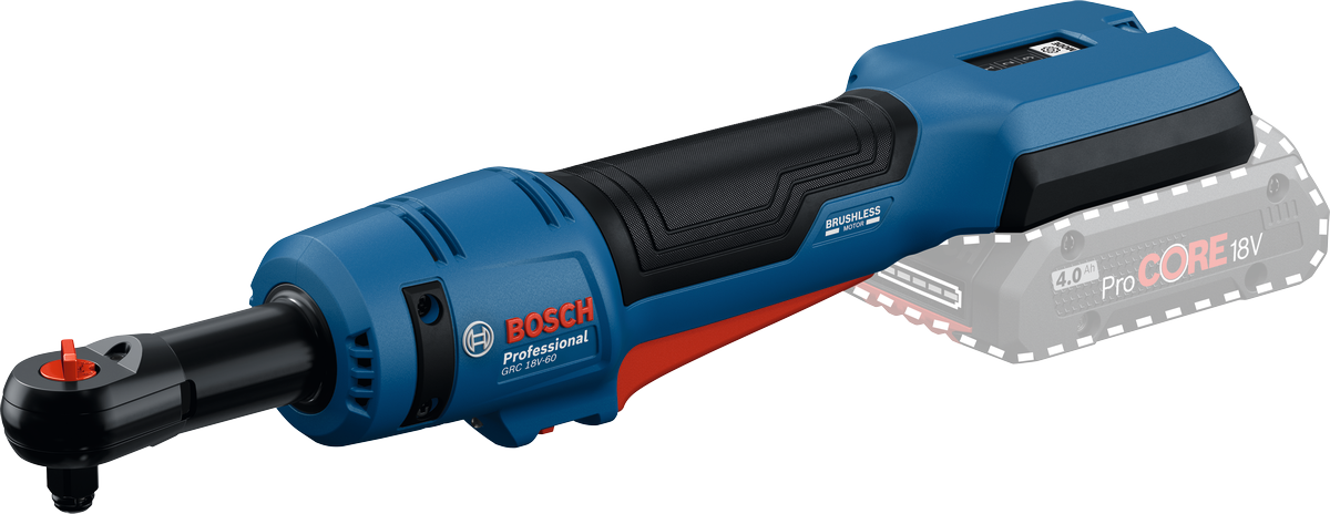 Bosch GRC 18V-60 (06019N8001) – Cricchetto a Batteria 18 V, 60 Nm Brushless 3/8"