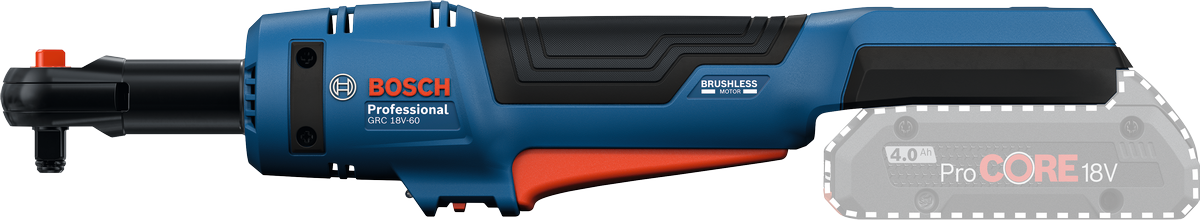 Bosch GRC 18V-60 (06019N8001) – Cricchetto a Batteria 18 V, 60 Nm Brushless 3/8"