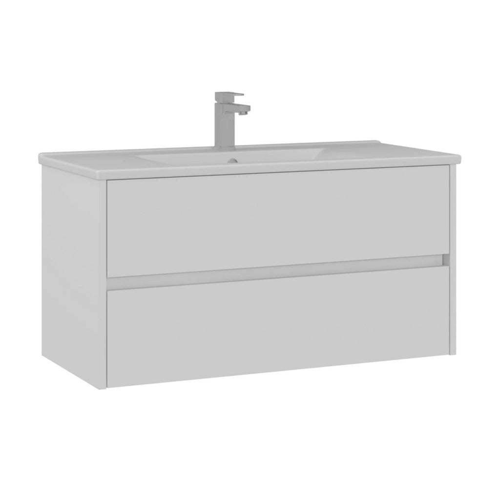 Mobile lavabo "Side 100 v3" - 100 x 45 x 52 cm - Bianco opaco