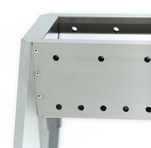 Cuoci Arrosticini con Barbecue a Carbone 120 cm Lisa Luxury Miami Grill 800+400