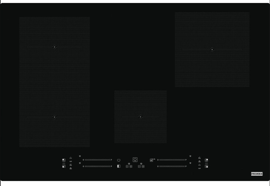 Franke maris fma 804 i f bk, piano cottura a induzione nero, 77cm, 18 livelli di potenza