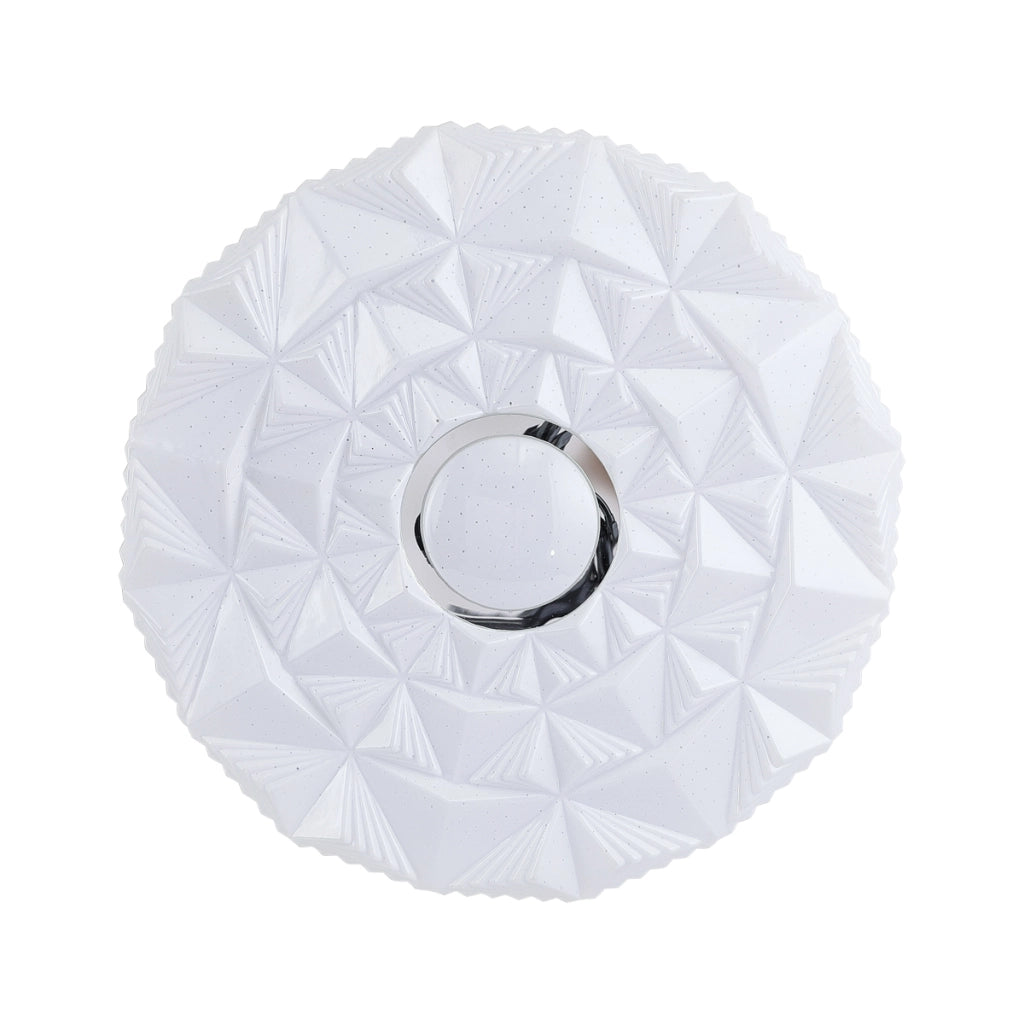 Plafoniera LED Italux Kelmi tonda 48cm bianca 48W 4000K