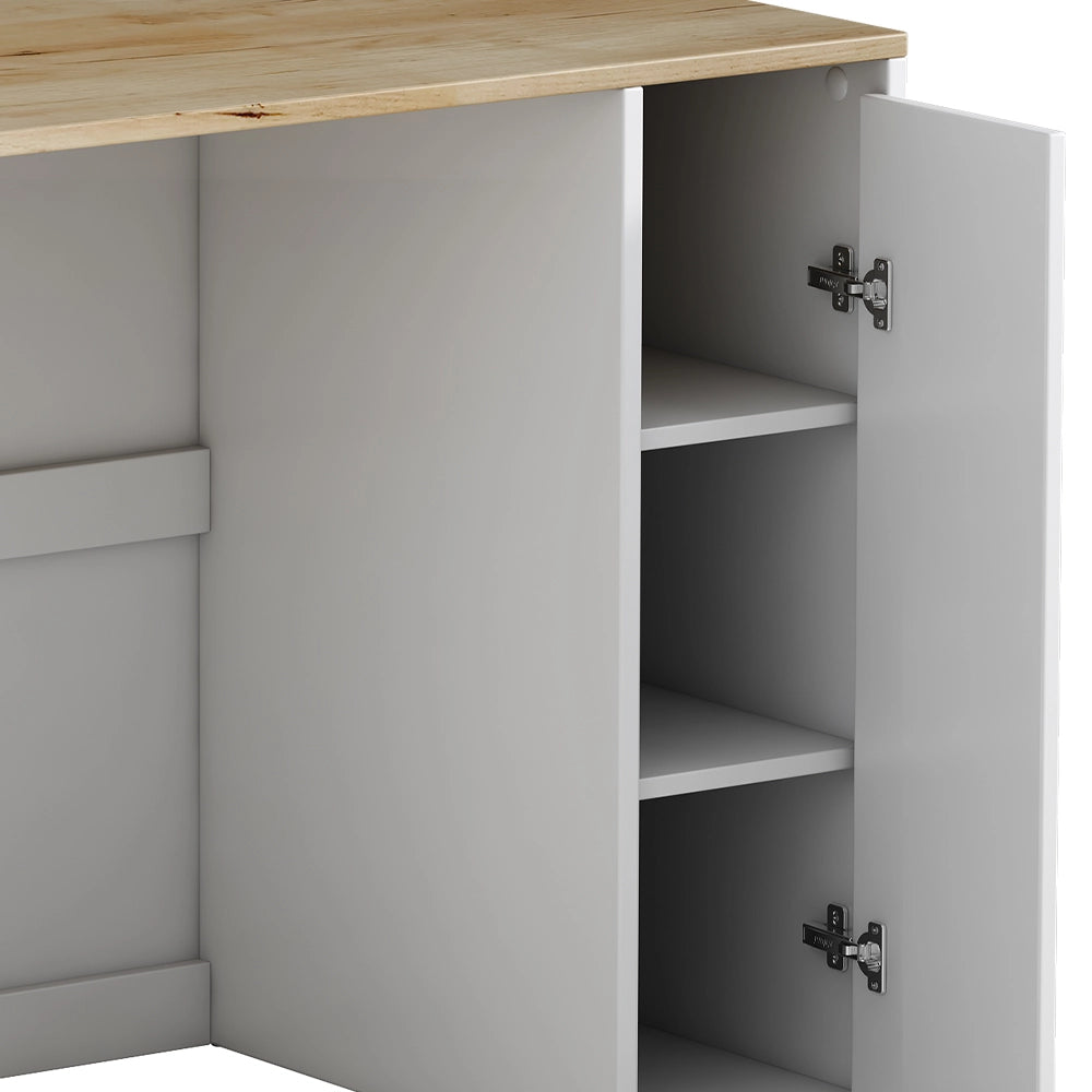 Vicco Mobile lavatrice Bianco 93.5 x 88.5 cm con 3 scomparti