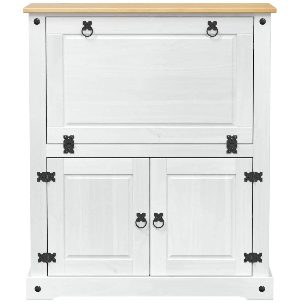 Mobile per vino Bianco 97 x 45 x 114 cm Pino massello 42024956