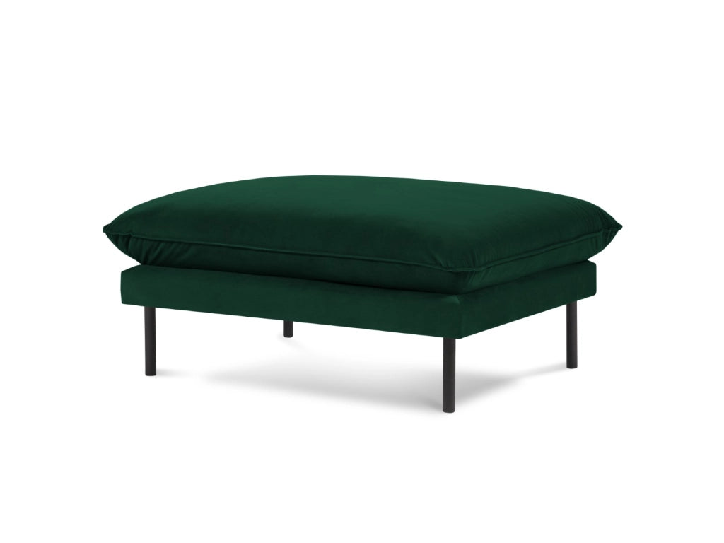 Cosmopolitan Design - Pouf "Vienna" in velluto verde bottiglia 