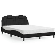 Letto Viana con Materasso Nero 140x190 cm in Similpelle 3208789