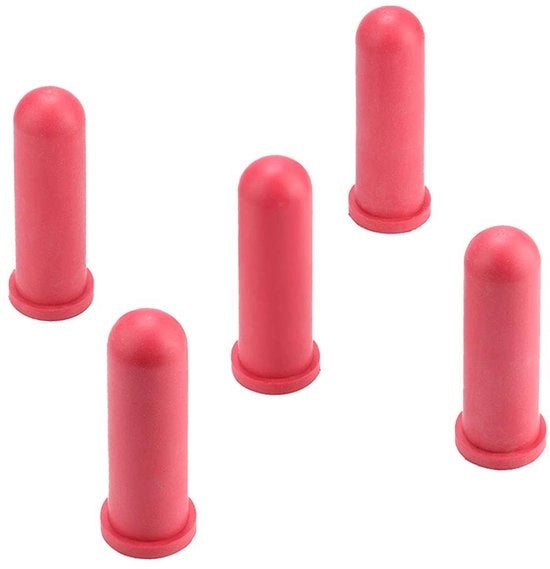 Set di 5 Bottiglie di Latte di Vitello in Gomma - Sostituto del Latte per Bambini - Resistenti ai Morsi - Facili da Pulire - Salute e Igiene - Contenitore in Gomma per Latte di Vitello
