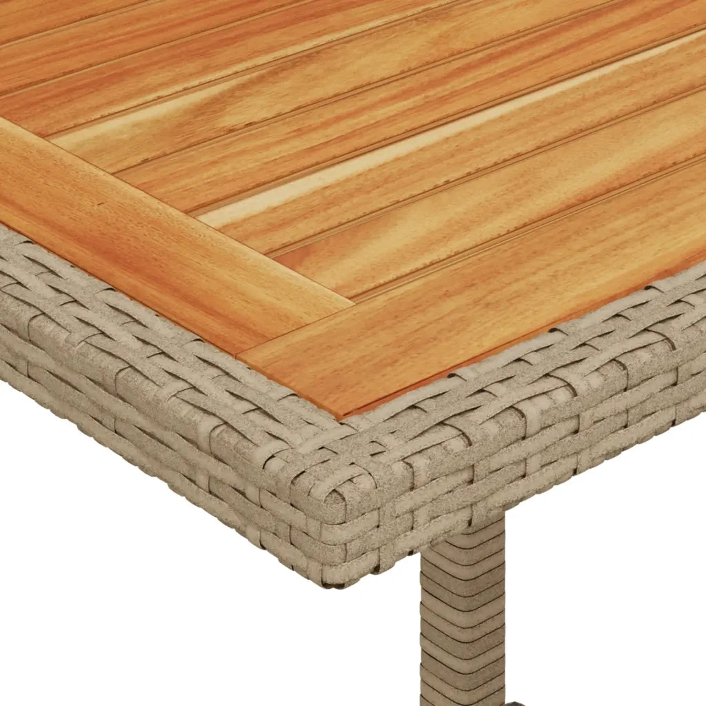 Set da Bistr¨° 3 pz | Set Salotto da Giardino con Cuscini Beige in Polyrattan