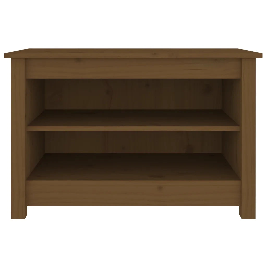 Scarpiera Miele 70x38x45,5 cm in Legno Massello di Pino cod mxl 39081