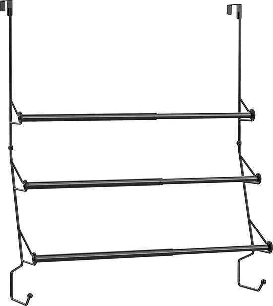 Houder di telaio per asciugamani adattabile - design flessibile - 1 pezzo - con ganci