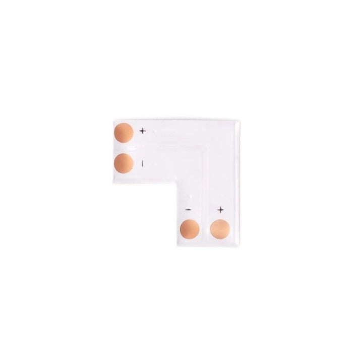 Connettore angolare L per striscia LED Mono 10mm Ecolight