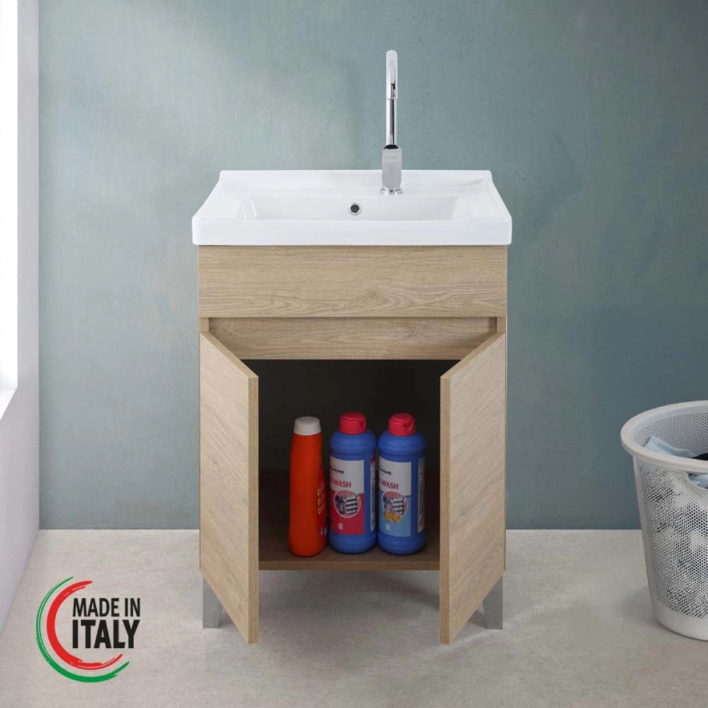 LAVATOIO 60X46,8XH81CM ROVERE DOLOMITE