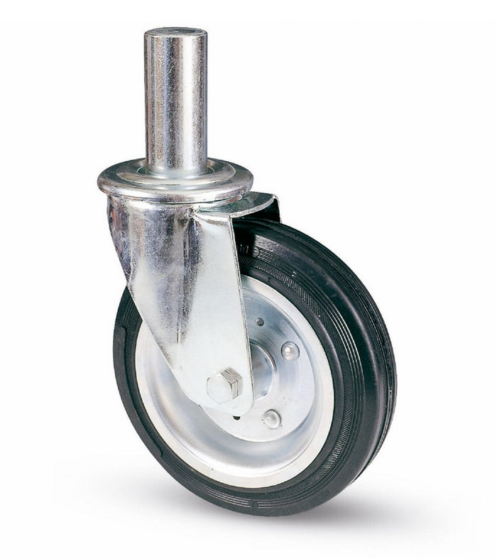 ruota girevole per ponteggi art.80bi mm.200-perno mm.40x190 cod:ferx.vit26964