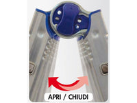 scala telescopica in alluminio brikoblu gradini n¦5+5 h max cm. 512 cod:ferx.vit51416