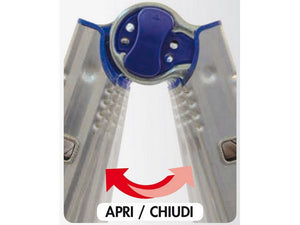 scala telescopica in alluminio brikoblu gradini n¦5+5 h max cm. 512 cod:ferx.vit51416