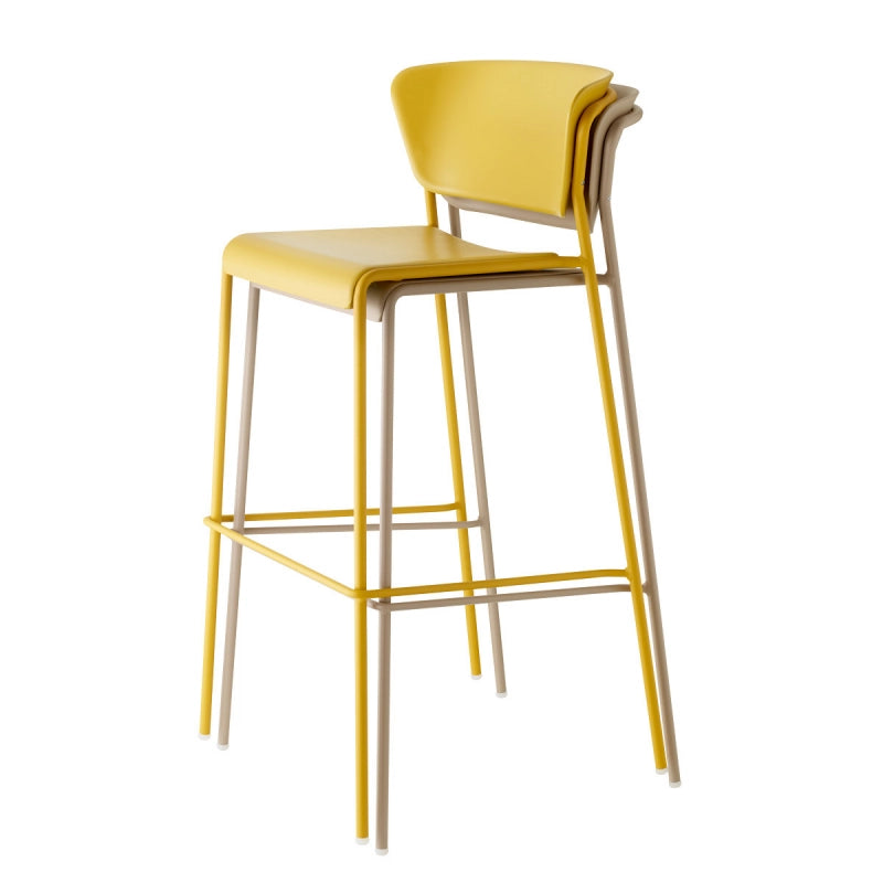 SET DUE SGABELLO LISA TECNOPOLIMERO HT 75CM SCAB DESIGN MADE IN ITALY - Antracite 81