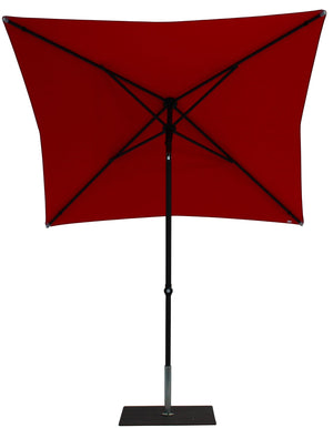 Ombrellone da Giardino 2x2 m Palo Ø38 mm in Alluminio Tessuto Poliestere Trend Rosso