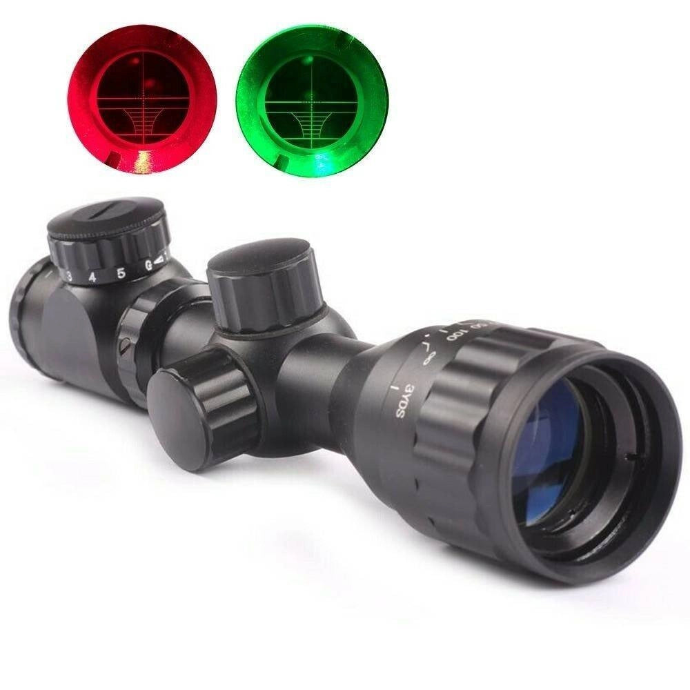 Trade Shop - Mirino Ottico Di Precisione Per Fucile Carabina Reticolo Illuminato 2-6x32aoeg -