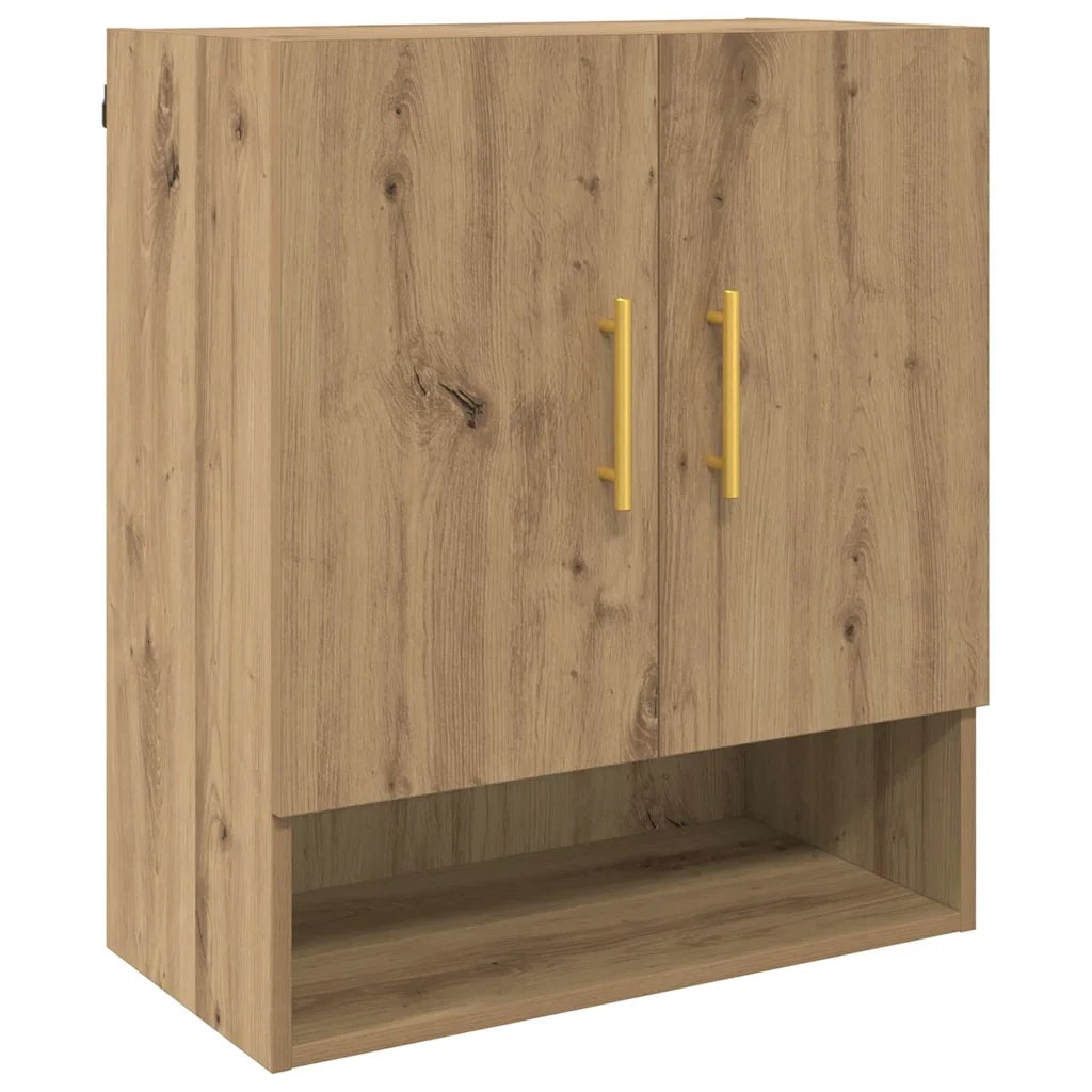 Armadietto a Muro | Mobile a Parete rovere artigianale 60 x 31 x 70 cm
