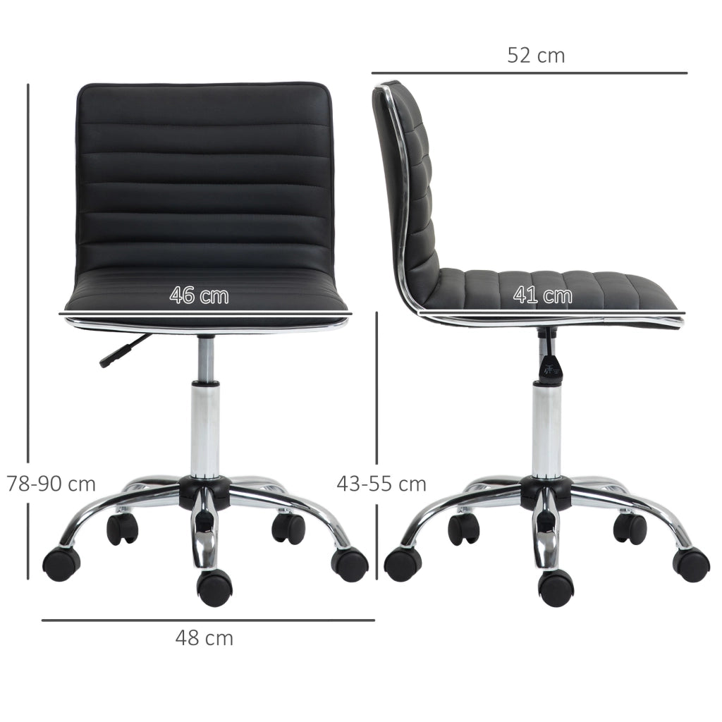 Sedia da Ufficio Ergonomica in Pelle PU ¨C Zephmum ¨C Nero