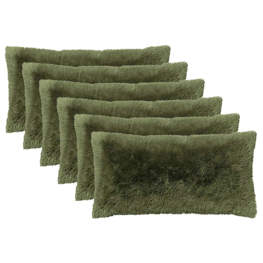 Cuscino con cuscino HEERLEN 6 pz Verde Fleece PV 925937
