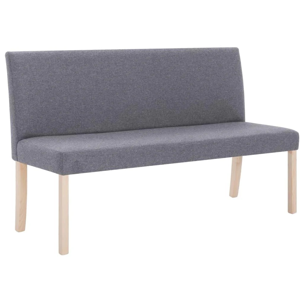 Panca/pouf/sgabello/panca mobile 139,5 cm grigio chiaro poliestere 3002101