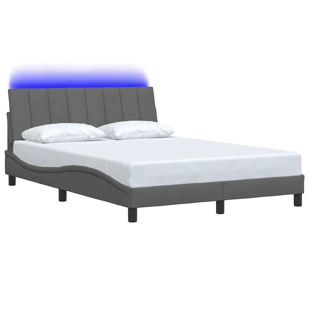 Giroletto senza Materasso Hanko Grigio Scuro 140x190 cm Tessuto 3310455