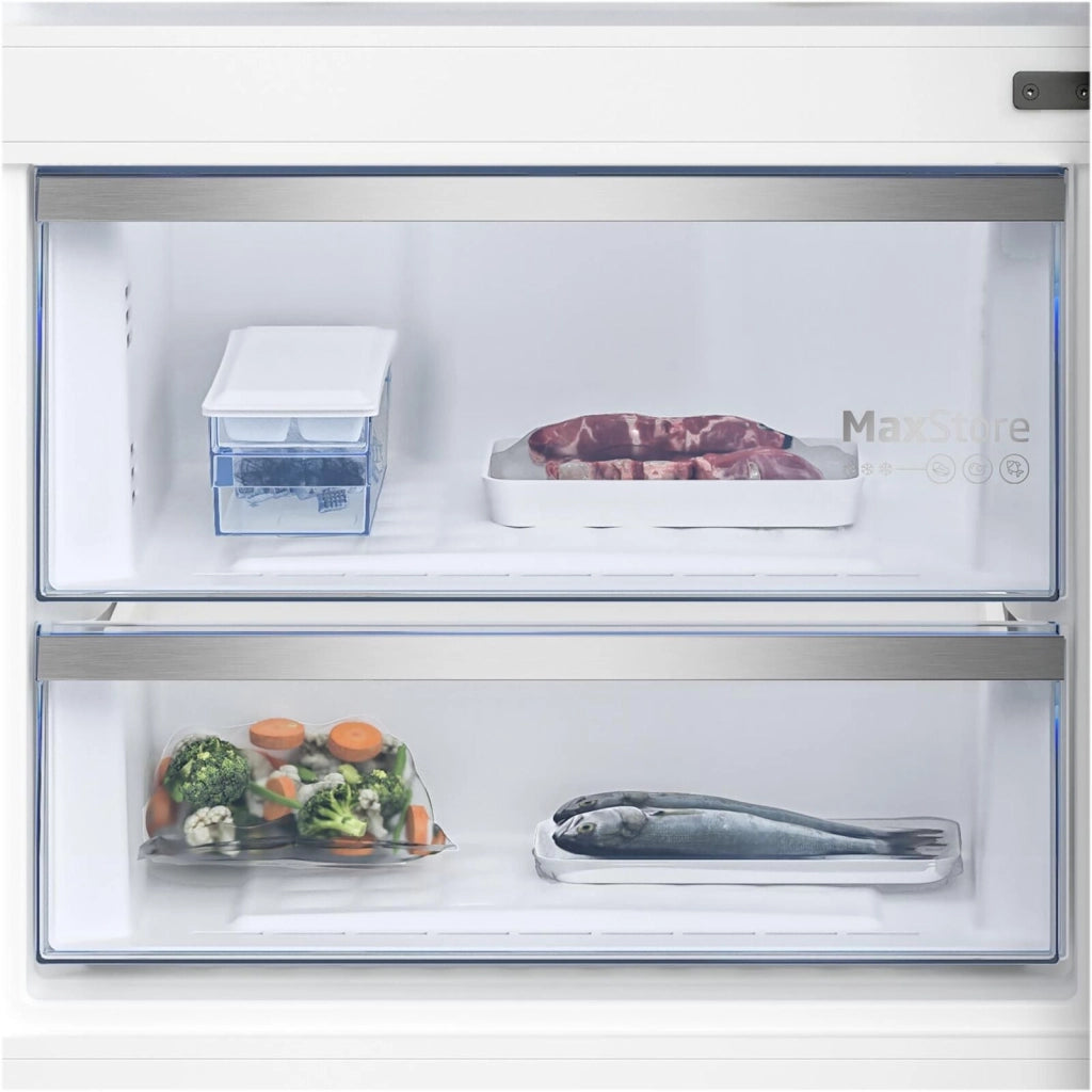 Beko B7RCNE595ZXPW Beyond Frigorifero Combinato 551 L 187 cm Classe D 35 dB Total No Frost AeroFlow MultiZone (187x78x76 cm) colore Inox