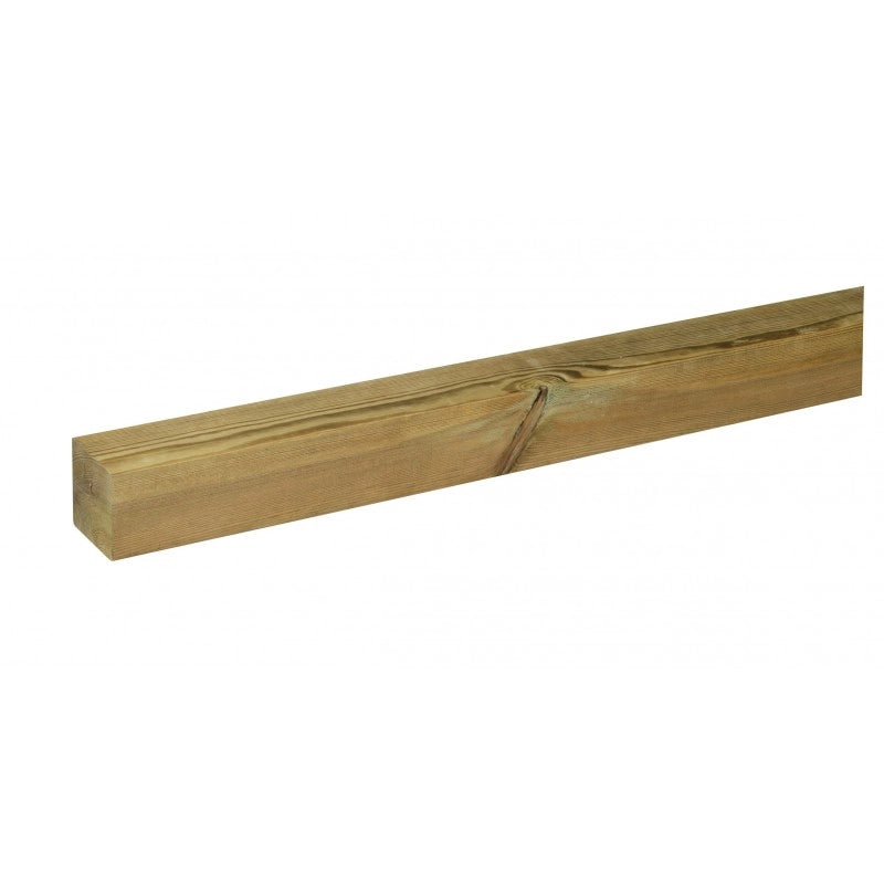 Confezione 6 pz profilo pino impregnato 4,5x4,5x150 cm - Legno di conifera resistente