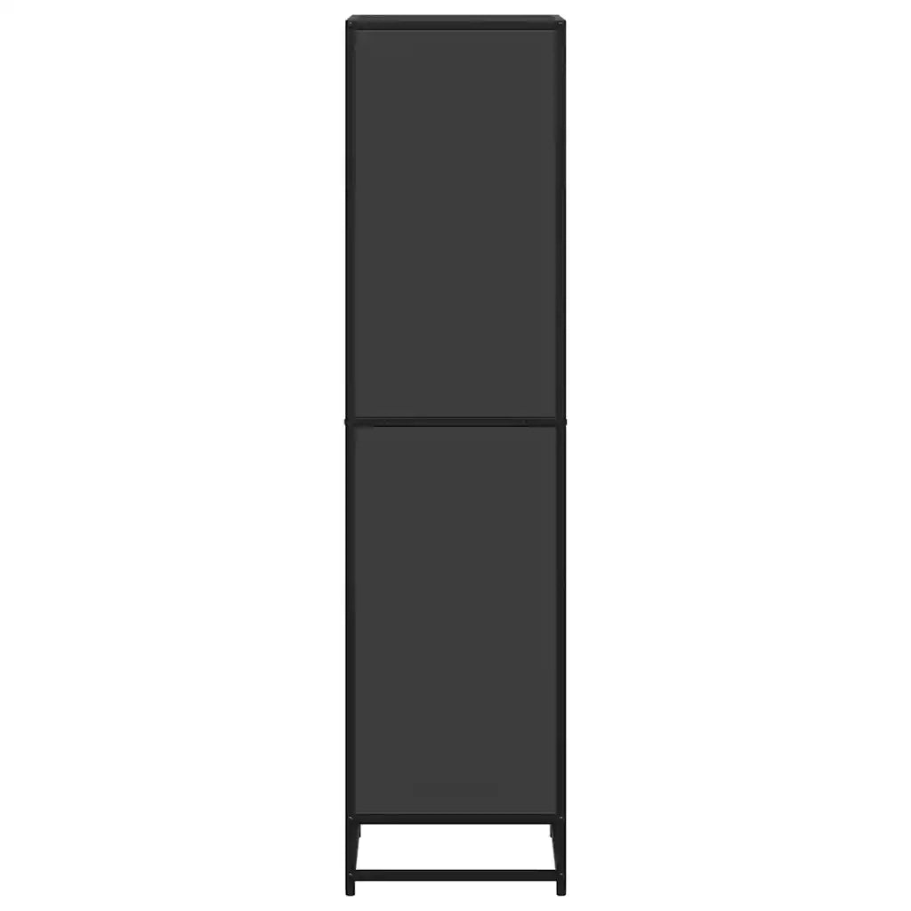 Libreria Nera 40x35x139 cm in Legno Multistrato 849124