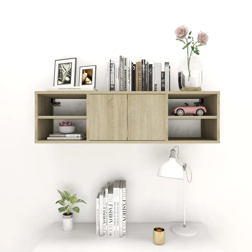Scaffale a Parete Rovere Sonoma 102x30x29 cm in Truciolato cod mxl 33050
