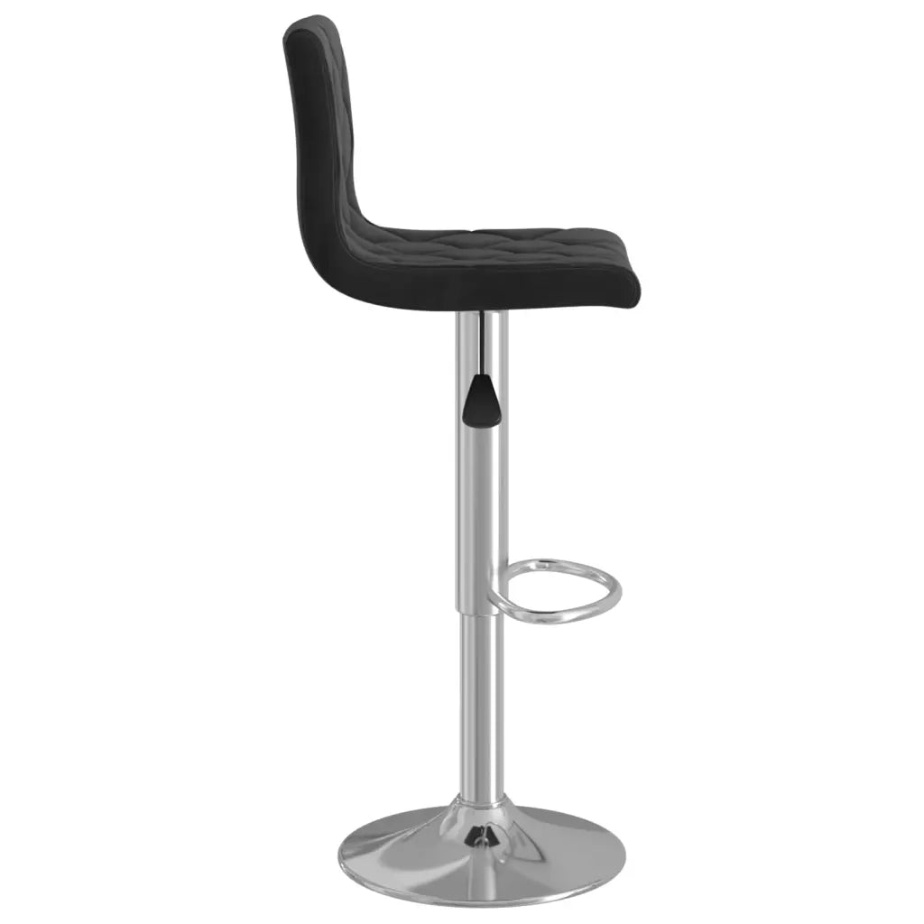 Sgabelli da Bar 2 pz Neri in Velluto cod mxl 57312