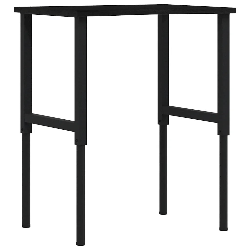 vidaXL Banco Lavoro Marrone Scuro 80x60x(71,5-98) cm Legno di Rovere