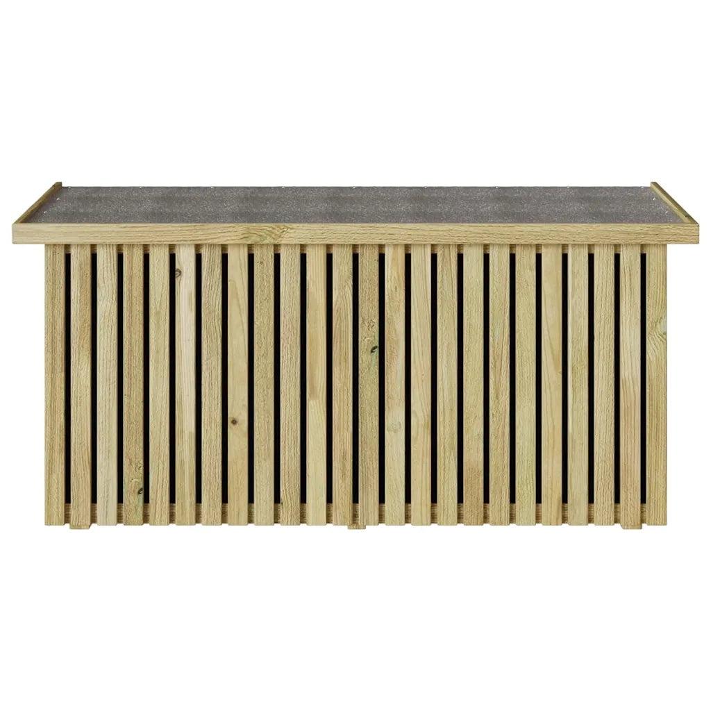 Scatola di Stoccaggio per Giardino Naturale 119 x 44 x 58 cm